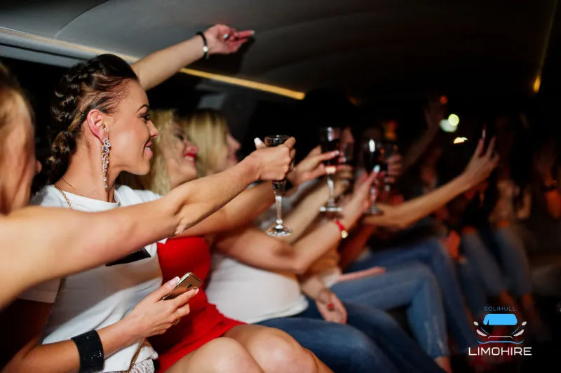 Gorgeous Girls Having Fun In Limo Leicester